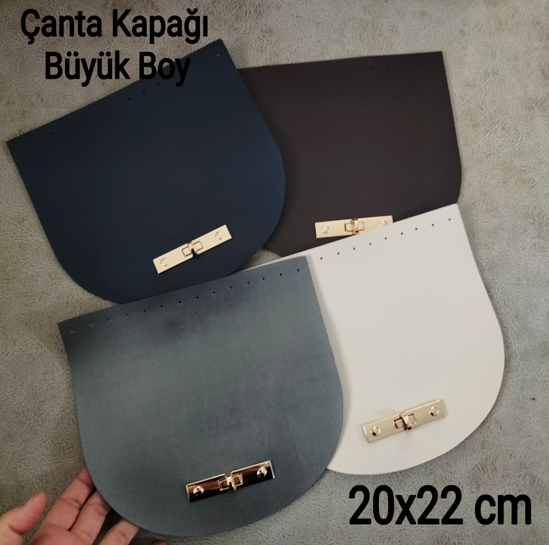 Çanta Kapağı Büyük Boy 20x22 cm