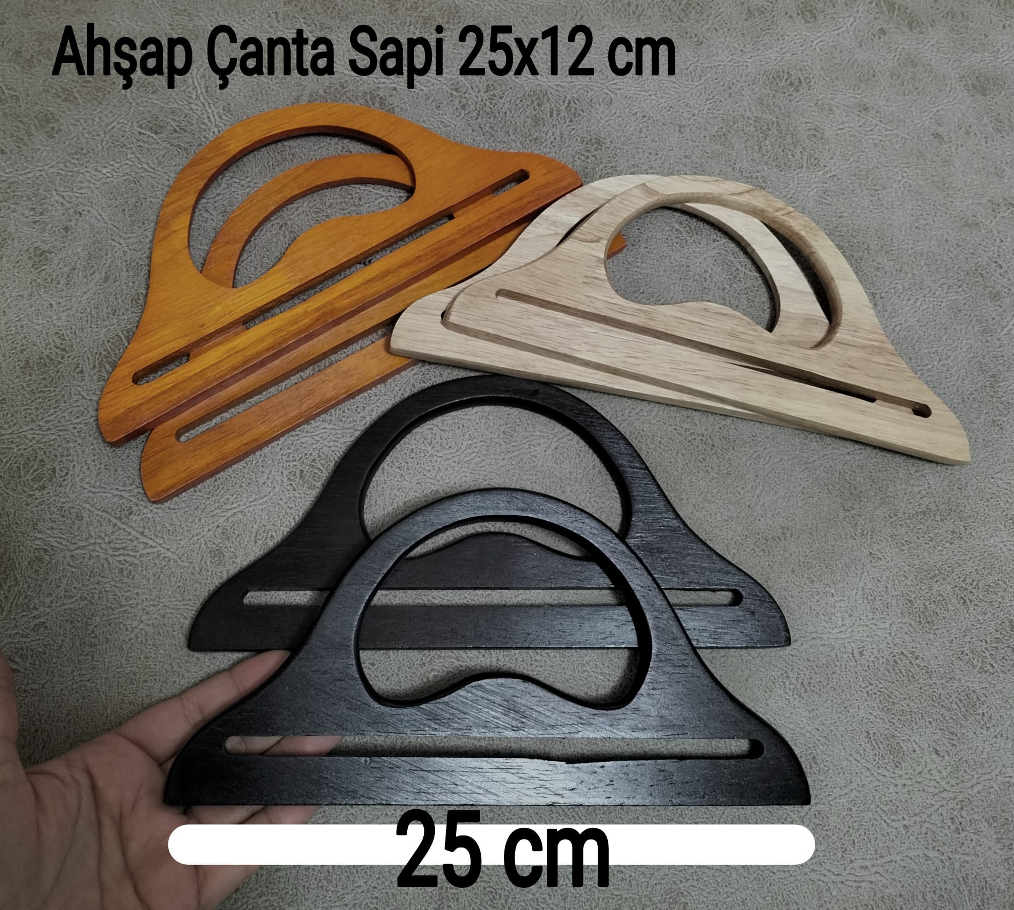 Ahşap Çanta Sapı 25x12 cm