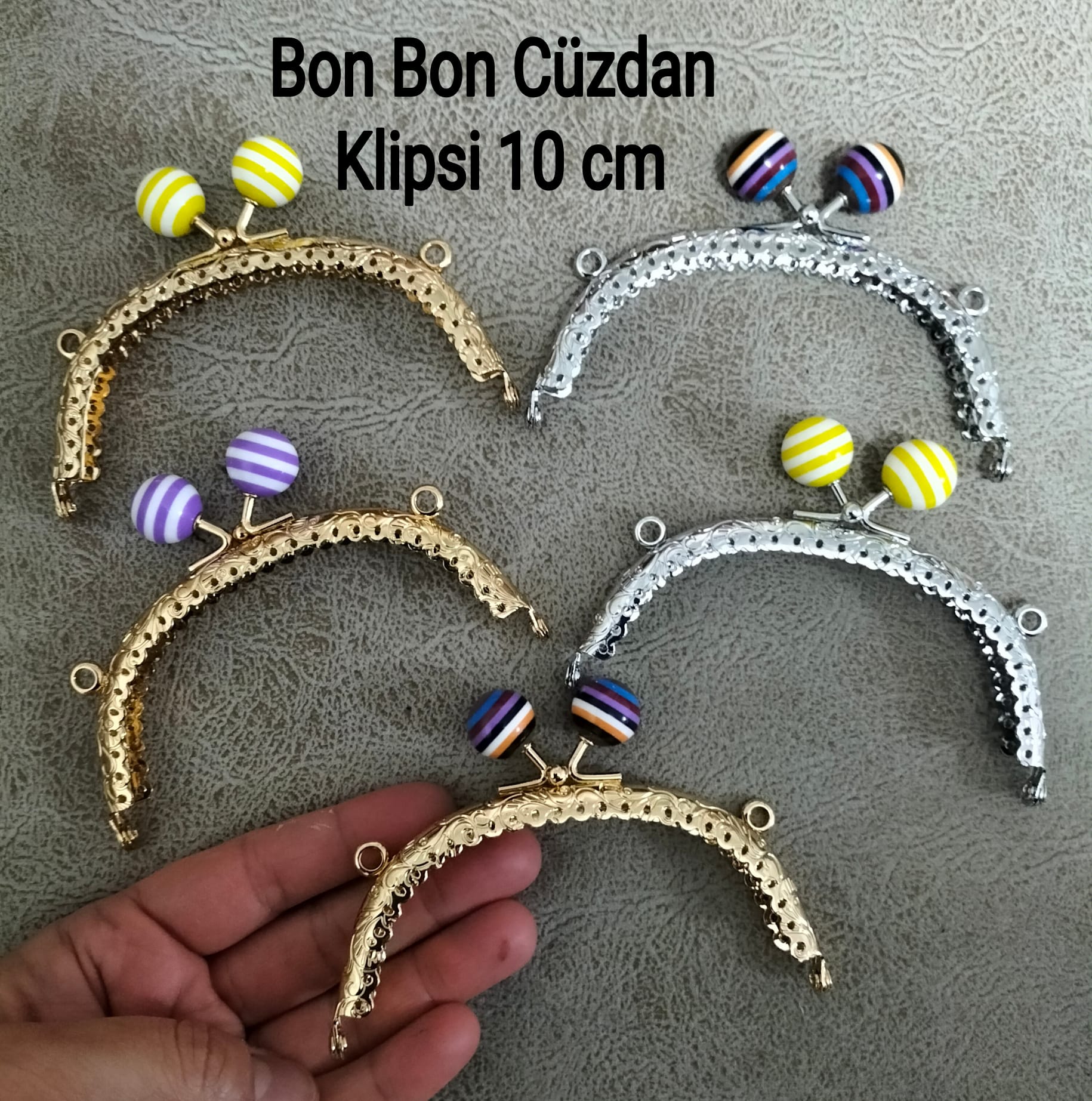 Cüzdan klipsi Bonbon 10 cm 1 adet