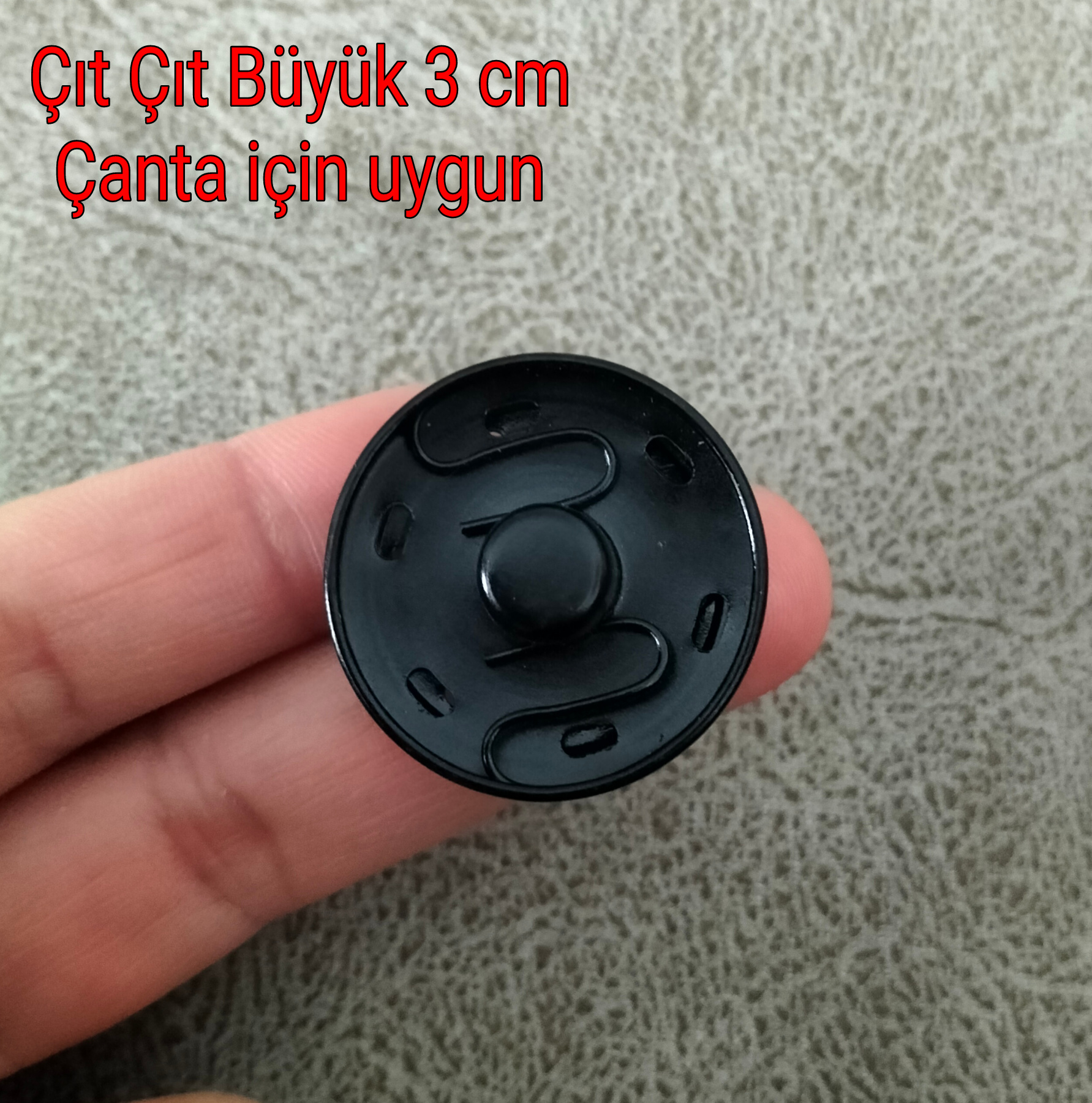 Çıt Çıt Metal 3 cm Büyük 2 adet