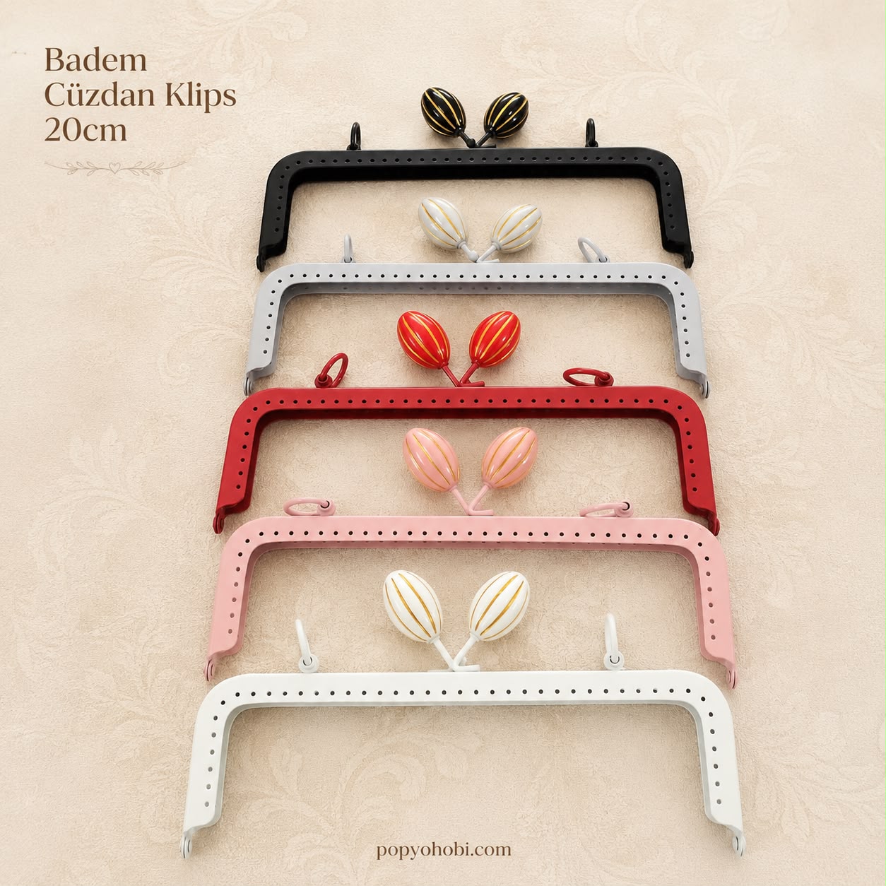 Cüzdan Klipsi Badem 20 cm 1 adet