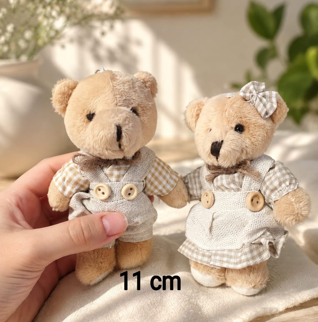 Elbiseli Ayıcık 11 cm 1 adet