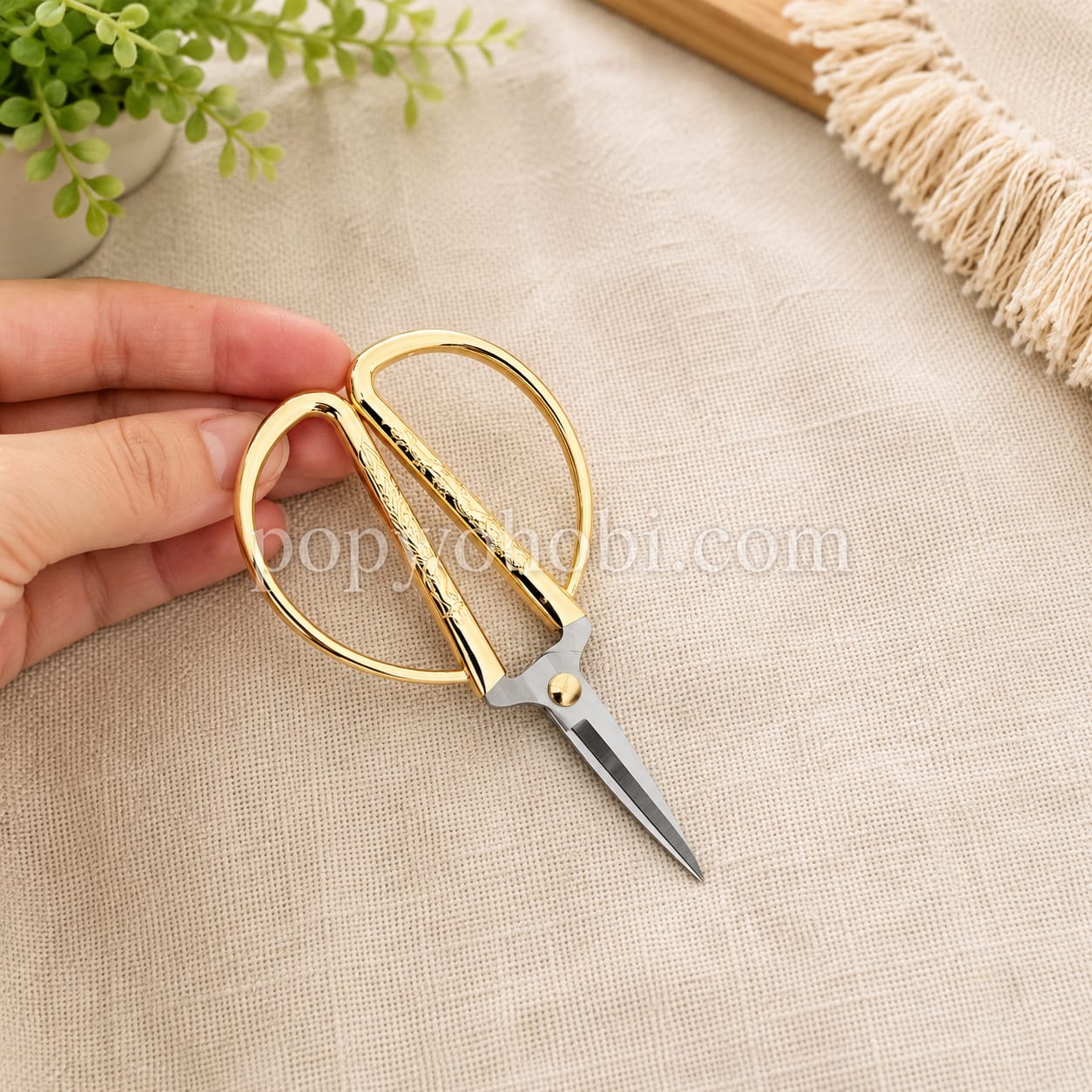 Vintage Makas Çelik Gold 13 cm