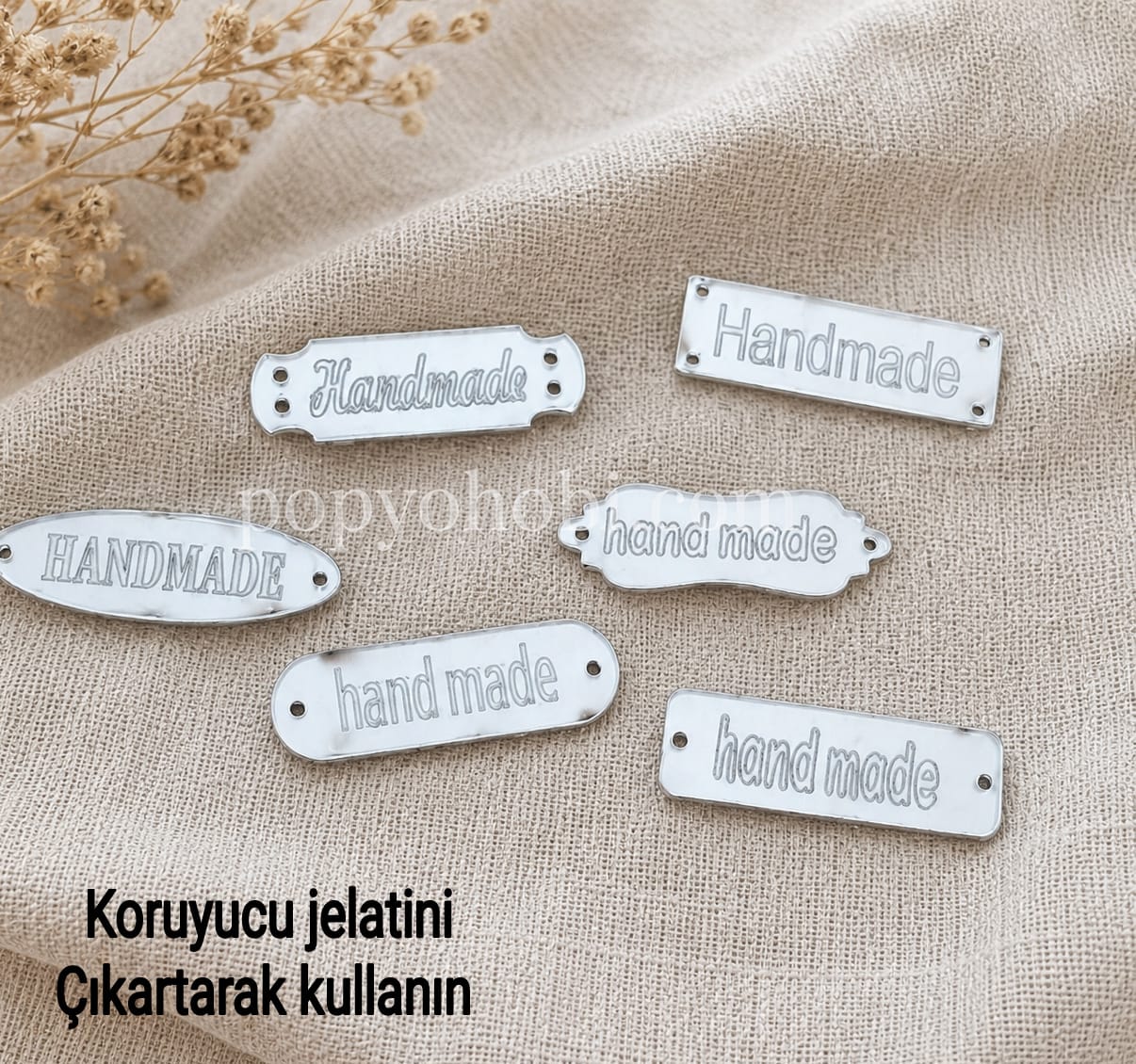 Pileksi Etiket Dikilebilir 6 adet Gümüş