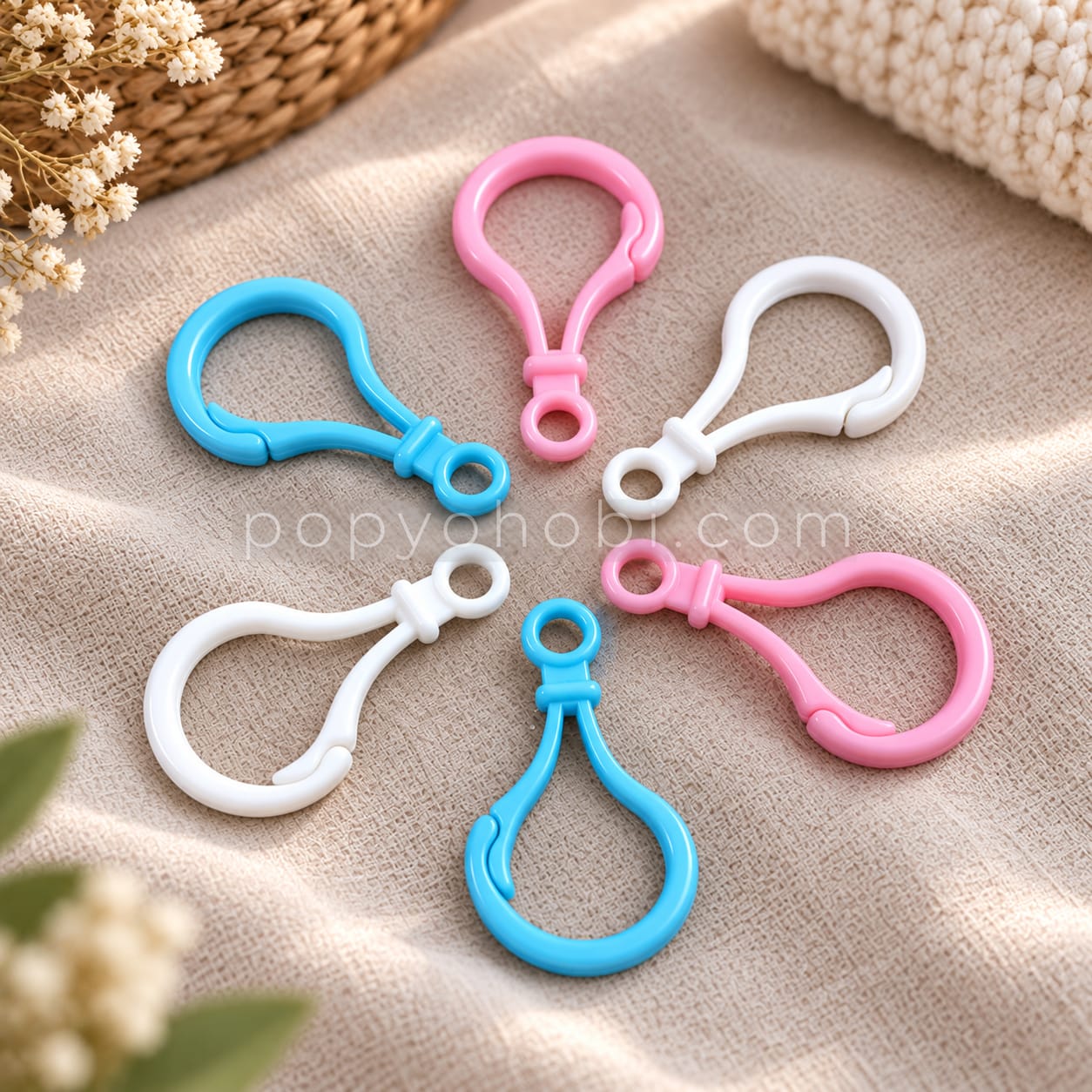 Plastik Emzik Klips 5 cm (6 adet)