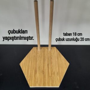 Amigurumi Standı Ahşap Beşgen