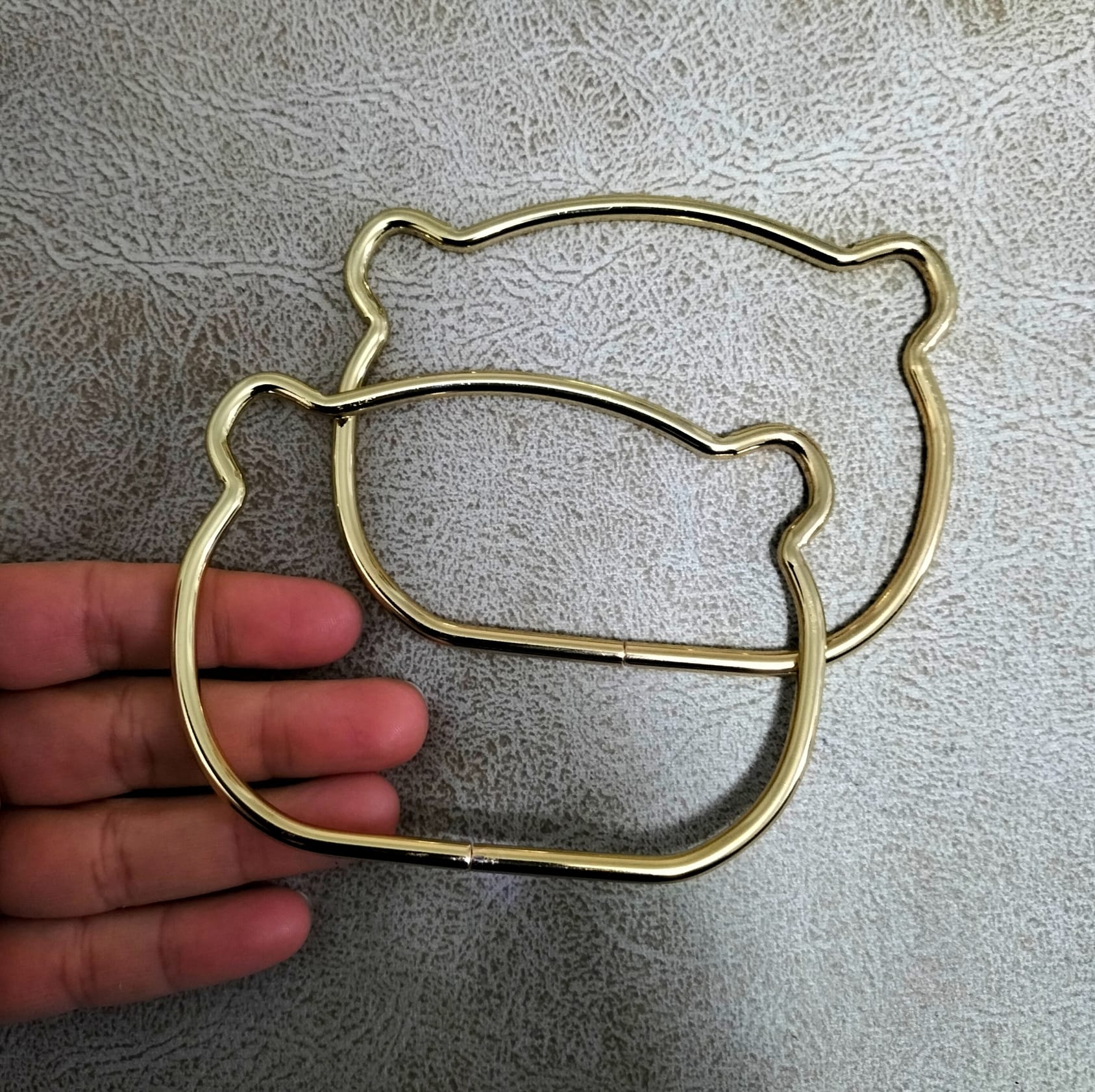 Metal Çanta Sapı Kedi 8x12 cm 1 çift